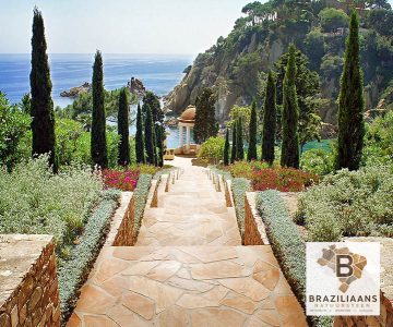 Brasiliaans Natuursteen Brasil Yellow Flagstones grootformaat vloertegels